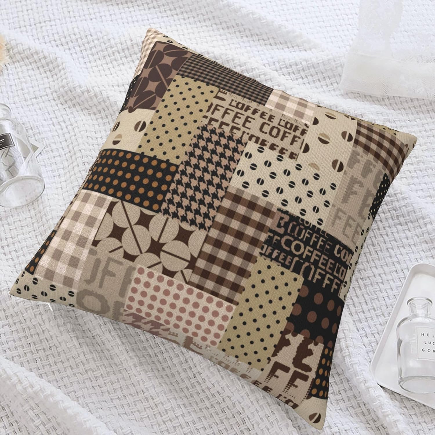 Pillow Insert 18X18 - Poszewka na poduszkę „Coffee Time” w