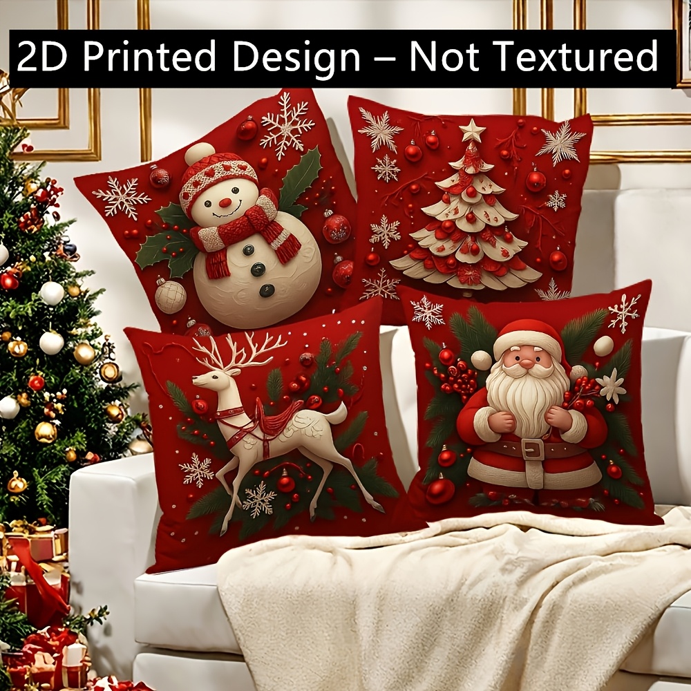 Pillow Insert 18X18 - 2 sztuki świątecznych poszewek na poduszki,