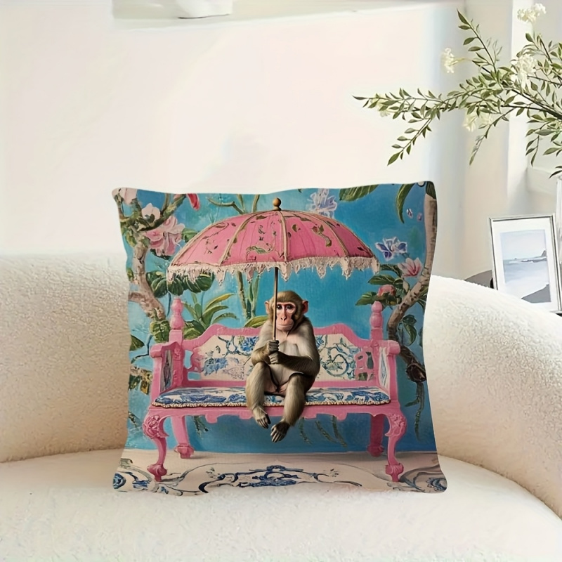 1 szt., Retro różowa poszewka  – Pillow Insert 18X18 recenzja i cena