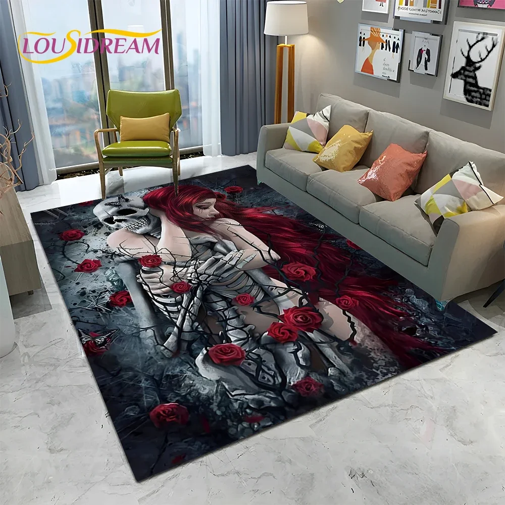 Dywan z motywem horroru, gotyk – Home Textiles Sale recenzja i cena
